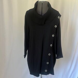 BYdesign sweater size 3X Black Sweater with Button Detail